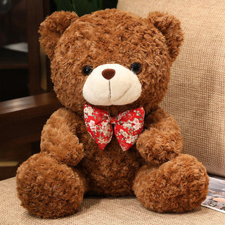 Buy teddy-bear-dark-brown Valentines Day Cute Rose Little Bear Doll Small Size Teddy Bear Doll Ragdoll Plush Toy