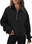 Women's Long Sleeve Pullover Zipper Hoodies