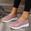 Women Flowers Embroidery Shoes