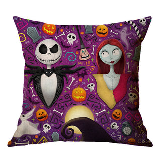 Buy a05 Linen Skull Halloween Pillow Cover