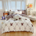 Cotton Thickened Four-piece Dormitory Bed Sheet And Quilt Cover