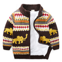 Children's Plush Sweater Thick Knit Cardigan