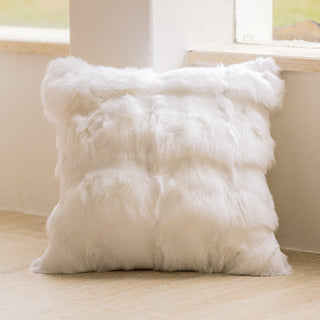 Buy head-fox-fur-45-x45cm Cream Color Sofa Cushion Nordic Houndstooth Pillow Cover