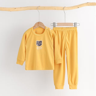 Buy yellow-bear-head Baby Girl Winter Newborn Clothing Set