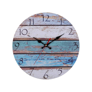 Retro Pastoral Style Wall Clock Home Living Room Decoration Wall Clock Bar Decoration Clock