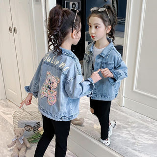 Buy light-blue Cartoon Jacket Clothes Children Denim Tops