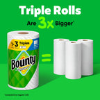 Bounty Paper Towels Select-A-Size White, 4 Triple Rolls, 123 Sheets per Roll