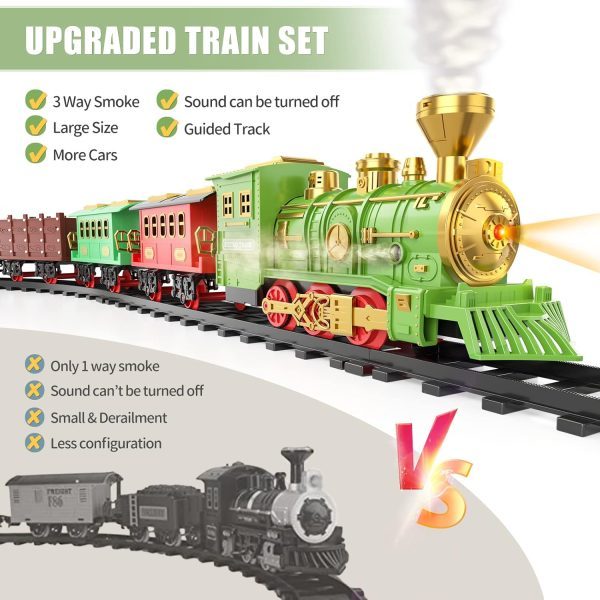 Classical Train Track Electric Lamplight Music Track Train Toy Suit