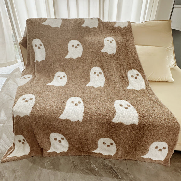 Half Velvet Blanket Ghost Blanket Knitted