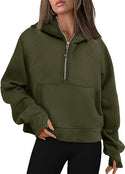 Women's Long Sleeve Pullover Zipper Hoodies