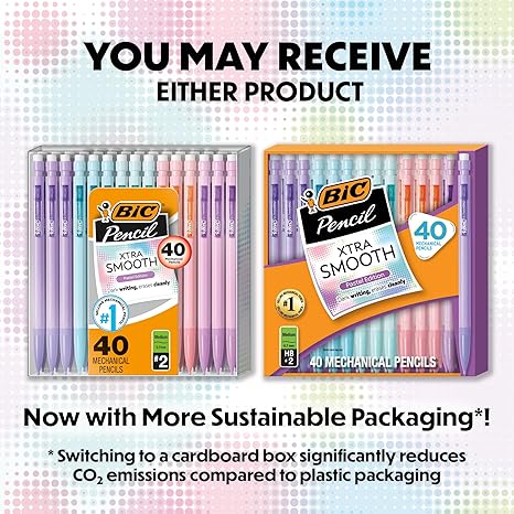 BIC Xtra Smooth Mechanical Pencil with Erasers, 0.7 mm Point, Refillable, 40-Count Pack Secondary image