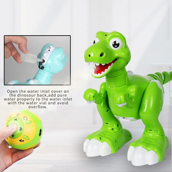 RC Dinosaur Intelligent Electronic Spray Music Dance 2-Colors Remote Control Dragon Animal Robots Child's Toys For Kids Gift