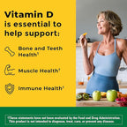 Nature Made Vitamin D3 1000 IU – Bone, Muscle & Immune Support, 300 Softgels