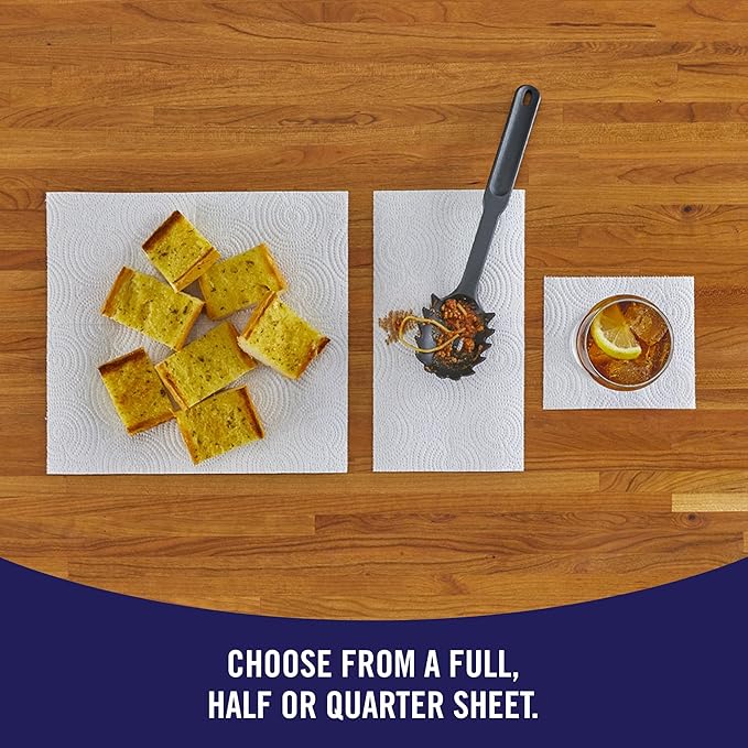 Sparkle Tear-A-Square Paper Towels, 2 Double Rolls, 220 Sheets, 2-Ply