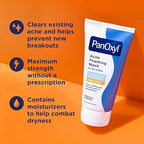 PanOxyl 10% Benzoyl Peroxide Acne Foaming Wash – Maximum Strength Face & Body Cleanser, 5.5 oz
