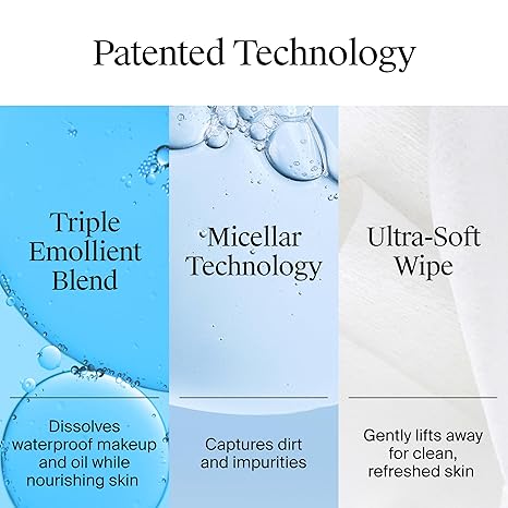 Neutrogena Micellar Makeup Remover Wipes, Alcohol-Free, Twin Pack (2×25 ct)