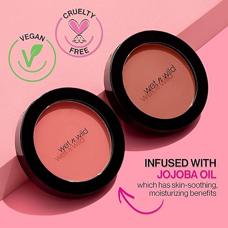 Wet n Wild Color Icon Blush – 5 Shades Available – Matte & Natural Sheer Glow – Smooth Blend, Vegan & Cruelty-Free