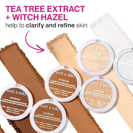 wet n wild Bare Focus Clarifying Finishing Powder | Matte | Pressed Setting Powder Fair-Light Secondary image