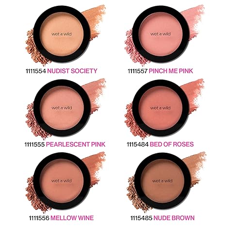 Wet n Wild Color Icon Blush – 5 Shades Available – Matte & Natural Sheer Glow – Smooth Blend, Vegan & Cruelty-Free