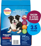 Kibbles 'n Bits Dry Dog Food, Savory Bacon & Steak Flavor for Adult Dogs