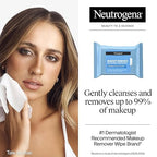 Neutrogena Micellar Makeup Remover Wipes, Alcohol-Free, Twin Pack (2×25 ct)
