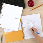 Five Star Spiral Notebook + Study App, 3 Subject, College Ruled Paper, 8-1/2" x 11", 150 Sheets, Fights Ink Bleed, Water Resistant Cover