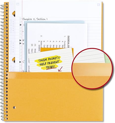 Five Star Spiral Notebook + Study App, 3 Subject, College Ruled Paper, 8-1/2" x 11", 150 Sheets, Fights Ink Bleed, Water Resistant Cover