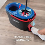 O-Cedar RinseClean Spin Mop & Bucket System | Clean with Water | Removes 99% of Bacteria Plastic