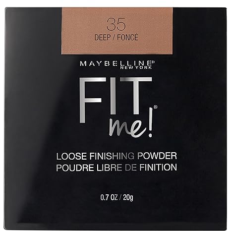 Maybelline Fit Me Loose Setting Powder, Face Powder Makeup & Finishing Powder, Deep, 1 Count
