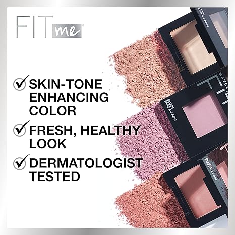 Maybelline Fit Me Blush, Lightweight, Smooth, Blendable, Long-lasting All-Day Face Enhancing Makeup Color