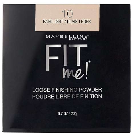 Maybelline Fit Me Loose Setting Powder, Face Powder and Finishing Makeup, Fair Light, 1 Count