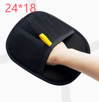 Buy black Pet Hair Remover Mitt Pet Hair Remover Gloves Deshedding Brush Glove For Dog Cat Rabbit With Long Short Curly Hair