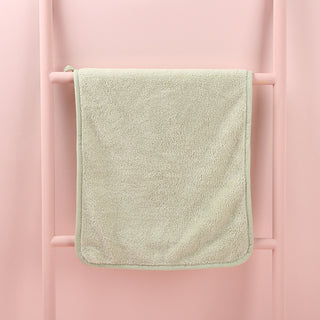 Buy plain-colored-style-green Towel Coral Fleece Household Face Towel