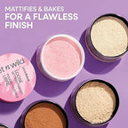 wet n wild Photo Focus Loose Baking Setting Powder, Highlighter Makeup, Suitable for All Skin Tones - Off-White Translucent