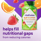 vitafusion GLP-1 Support Multivitamin, Vitamin and Mineral Blend, 15 Essential Nutrients, Citrus Berry Flavor, 90 Count, 45 Day Supply 