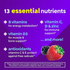 Vitafusion Adult Gummy Vitamins for Men – Berry Flavor, A, C, D, E, B6 & B12, 120 Count