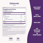 Natrol Melatonin Gummies, Sleep Support, 190 Strawberry-Flavored Adult Melatonin Gummies, 10 mg Sleep Aids for Adults