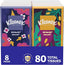 Kleenex On-The-Go Facial Tissues, 8 Packs, 3-Ply, 80 Total Sheets