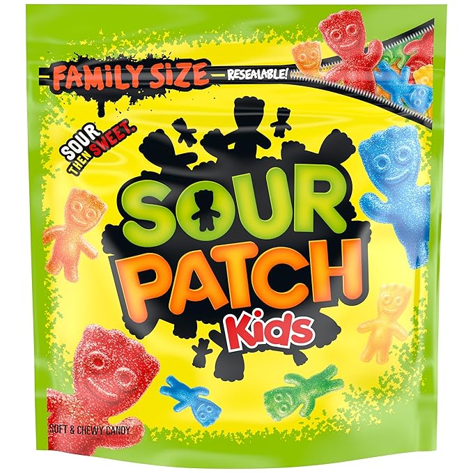 Chewy & Soft Sour Patch Kids, Assorted Fruits, Family Size, 1.8 lb Main image