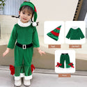 Christmas Clothing Photo Themed Baby Red Green Bell Bottoms Set