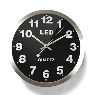 Buy silver Luminous wall clock living room