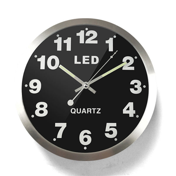 Luminous wall clock living room