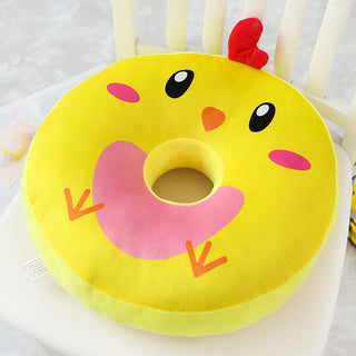 Buy yellow-chick Donut cushion pillow cute back