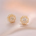 E0679 Gold Rotating Earrings