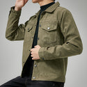 Men's Casual Suede Brushed Fabric Jacket