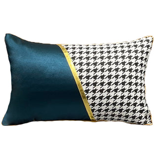 Buy green-waist-pillow-d Houndstooth Sofa Cushion Light Luxury Style Four General Purpose