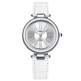 Buy silver-shell-white Simple Ladies Watch Student Watch Female