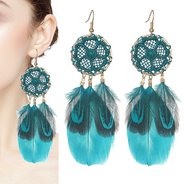 Women's Casual Versatile Feather Earrings