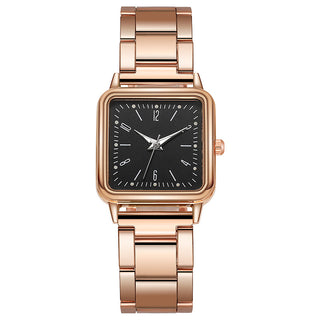 Buy black Square Digital Fashion Casual Quartz Frosted Belt Watch