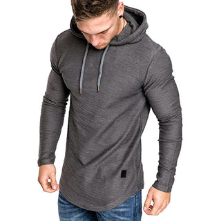 Men Casual Long Sleeve Slim Tops Hoodie